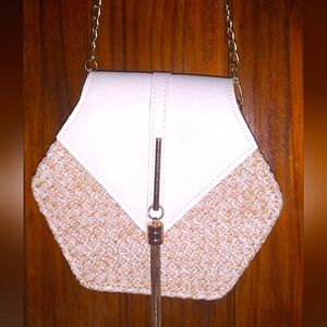 Hexagon Gold Chain Purse